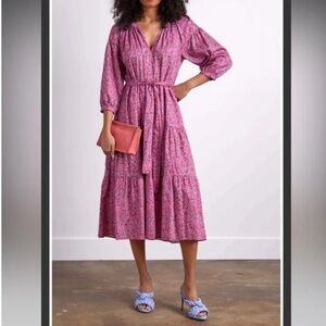 Xirena Annieka Dress in Pink Flora